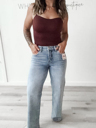 Risen MR TC Wide Leg Distressed Jeans