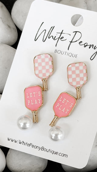 Pickleball Stud Earring Set