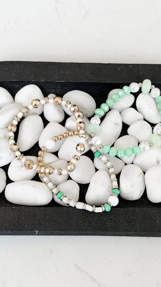 Pastel Pearl Bracelet Set. *Final Sale*