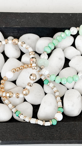 Pastel Pearl Bracelet Set. *Final Sale*