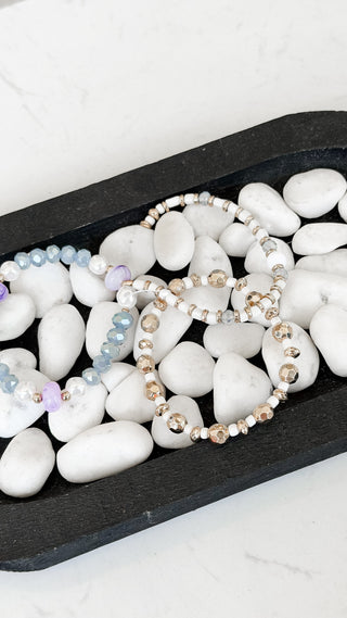 Pastel Pearl Bracelet Set. *Final Sale*