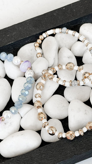 Pastel Pearl Bracelet Set. *Final Sale*