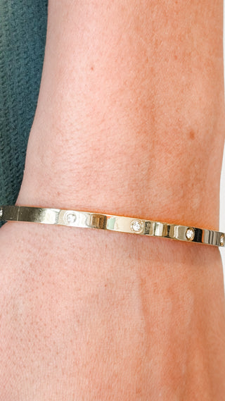 CZ Station Bangle. *Final Sale*