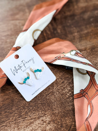 Longhorn Stud Earrings.  *Final Sale*