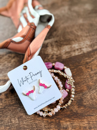 Longhorn Stud Earrings.  *Final Sale*