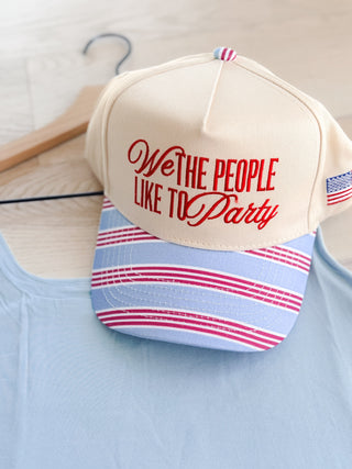 We The People Like To Party Trucker Hat
