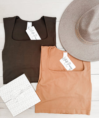 Nikibiki Square Neck Crop Tank *Final Sale*