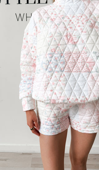 Rebecca Quilted Floral Shorts