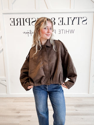 Sylvia Faux Suede Jacket