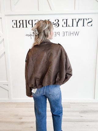 Sylvia Faux Suede Jacket