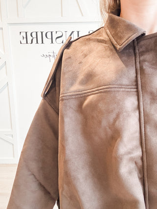 Sylvia Faux Suede Jacket