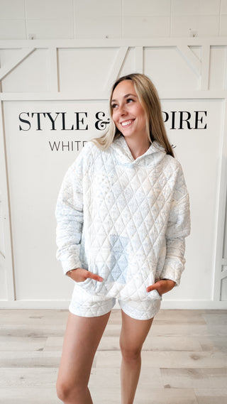 Savannah Quilted Floral Hoodie