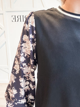 Ophelia Floral Sleeve Top