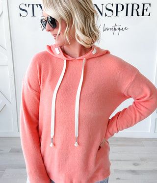 Holly Brushed Hacci Hoodie *Final Sale*