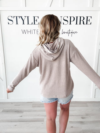 Holly Brushed Hacci Hoodie *Final Sale*