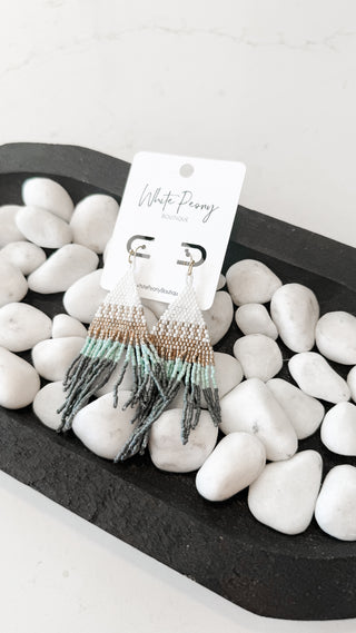 Fringe Bead Earrings. *Final Sale*