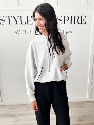 Monica Modal Piping Hoodie