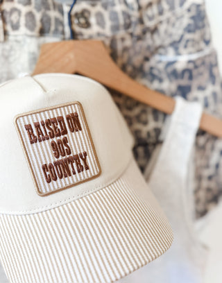 Raised  On 90s Country Trucker Hat