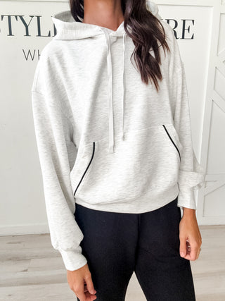 Monica Modal Piping Hoodie