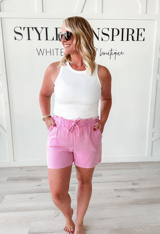 Nettie Double Gauze Drawstring Shorts *Final Sale*
