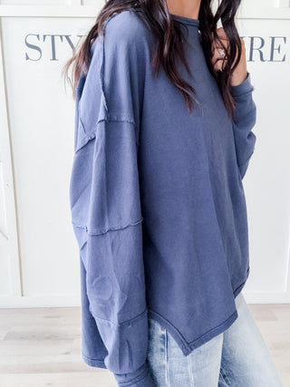 Christina  Oversized Long Sleeve Top