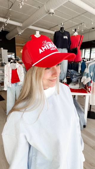 Living The American Dream Trucker Hat