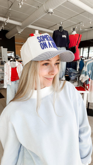 Somewhere On A Boat Trucker Hat