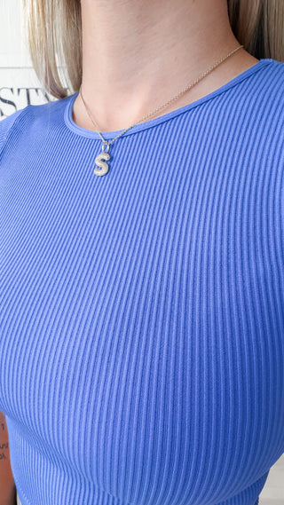 Nikibiki Cap Sleeve Ribbed Crop Tee