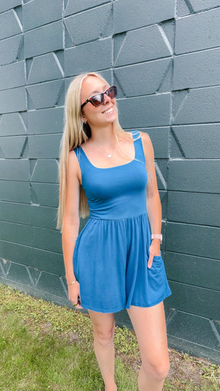 Roxanne Square Neck Romper