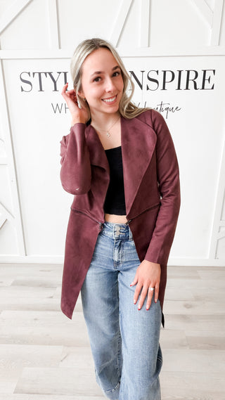 Karla Faux Suede Jacket