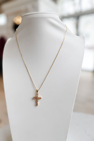 Baguette Cross Necklace. *Final Sale*