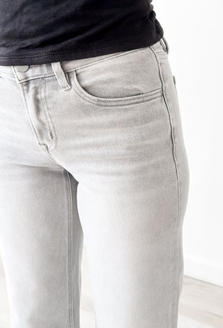 Flying Monkey Mid Rise Cuffed Wide Leg Jeans