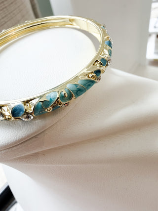 Floral Enamel Bracelet. *Final Sale