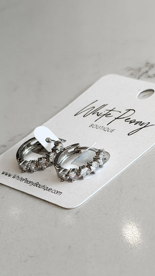 Crystal Huggie Earrings. *Final Sale*