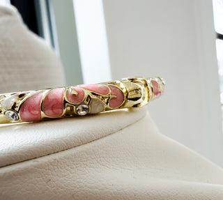 Floral Enamel Bracelet. *Final Sale