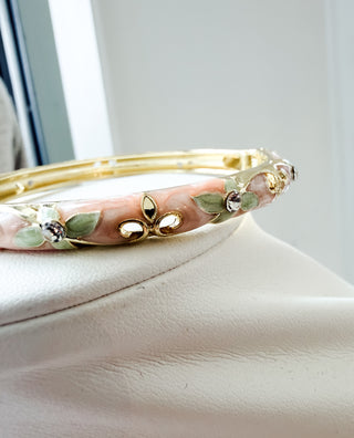 Floral Enamel Bracelet. *Final Sale