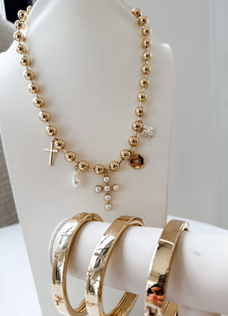 Charm Cross Necklace. *Final Sale*