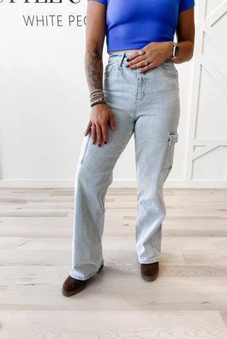 Vervet 90's Vintage Cargo Utility Jeans