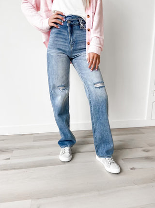 Kancan 90's Wide Leg Straight Jeans *Final Sale*