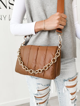 Lala Quilted Chain Crossbody