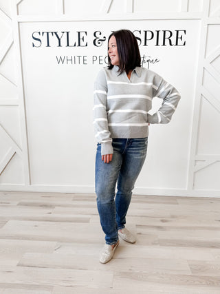 Lotus Stripe Sweater