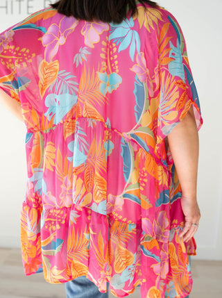 Shawna Short Sleeve Kimono Coverup