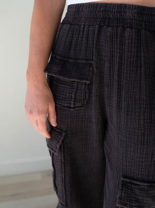 Lauren Cotton Gauze Cargo Pants *Final Sale*