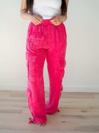 Lauren Cotton Gauze Cargo Pants *Final Sale*