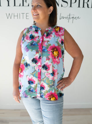 Ginny Sleeveless Floral Top