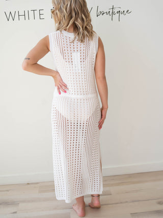 Sarah Crochet Beach Cover-Up Dress