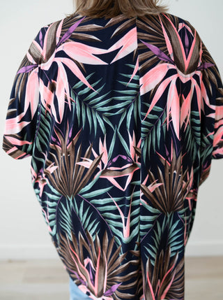 Charisse Tropical Kimono Coverup