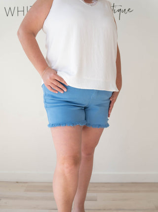 Judy Blue Fray Hem Shorts