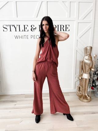 Madilynn Textured Palazzo Pants