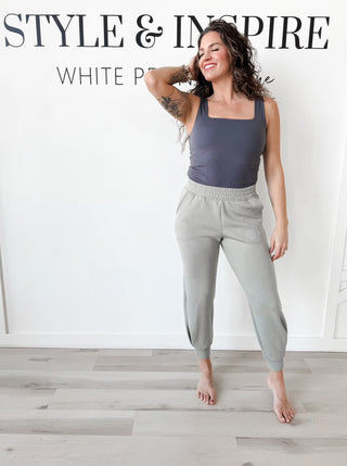 Megan Poly Span Joggers